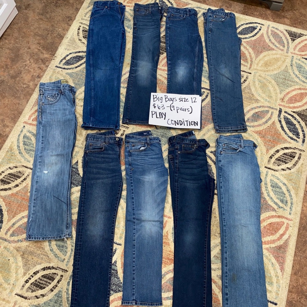 Boys size 12 jean bundle